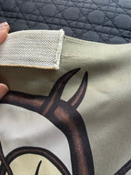 Hermès Multicolor Gold Silk City Bag
