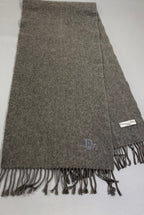 Vintage Christian Dior Wool Scarf - Grey
