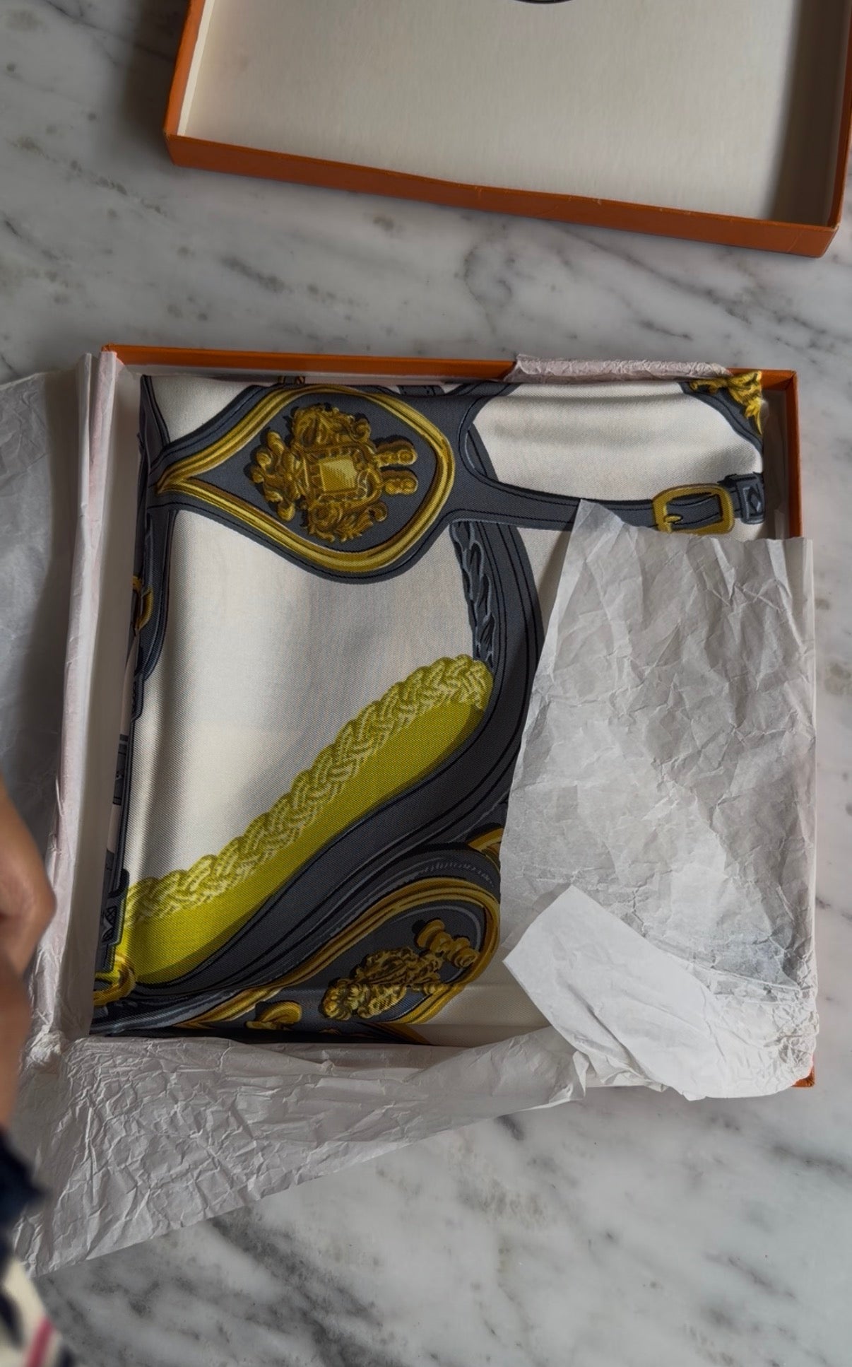 Rare HERMÈS Scarf Vintage 'Harnais de Ceremonie' Hugo Grygkar