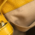 Gucci Mustard GG Supreme Small Ophidia Floral Bucket Bag