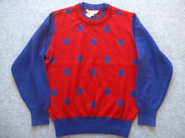 Vintage Christian Dior Polka Dot Jumper