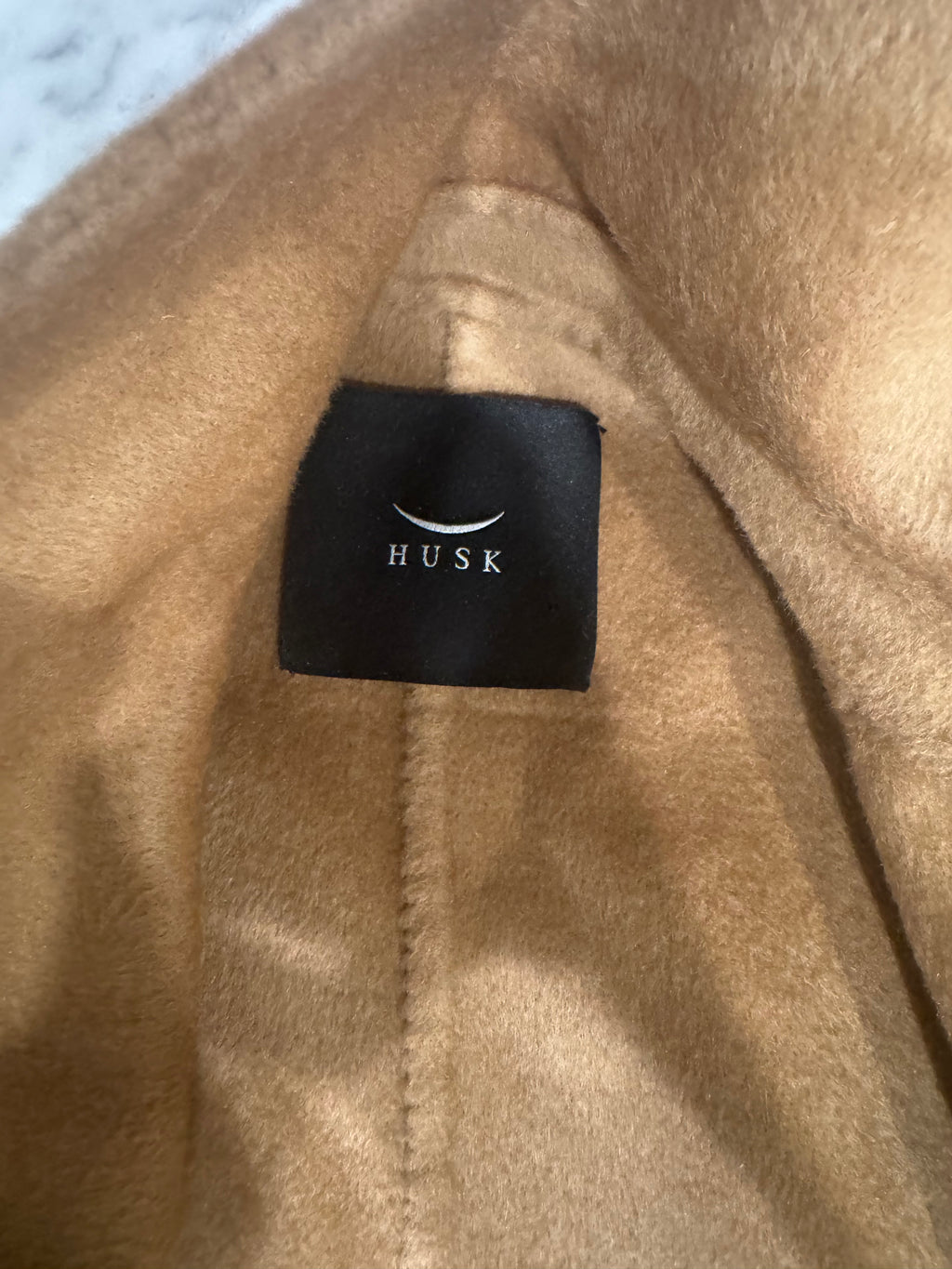 Husk Tuva Cashmere Coat - Camel