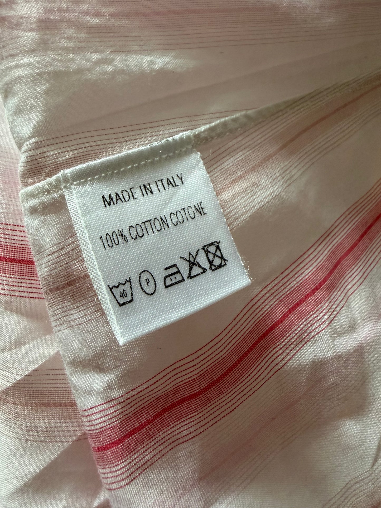 GUCCI Candy Striped Cotton Shirt
