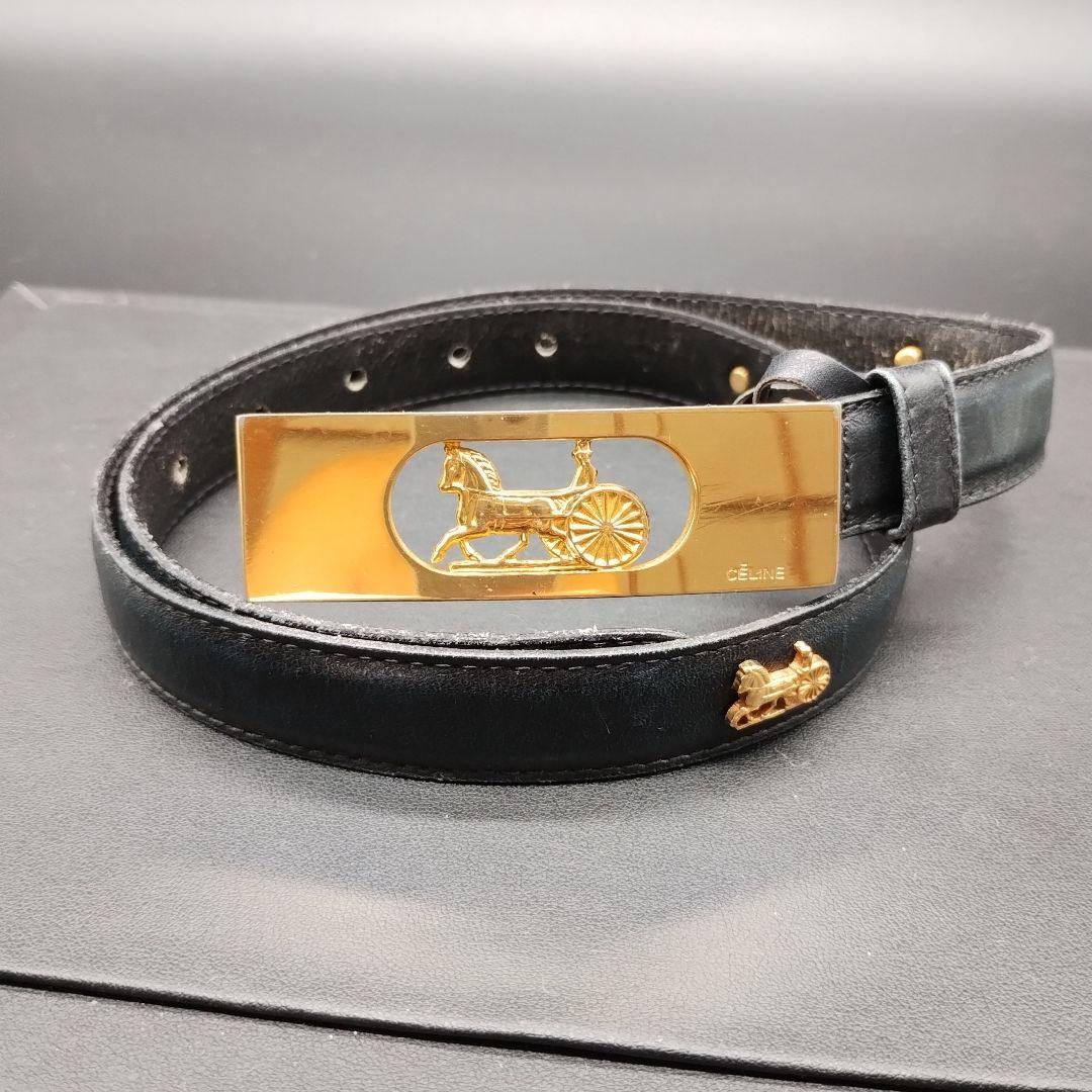 Rare Vintage CELINE Carriage Studded Belt