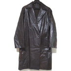 Fendi Leather Coat - Chocolate Brown