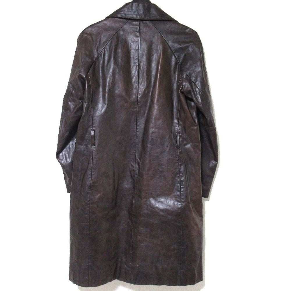 Fendi Leather Coat - Chocolate Brown
