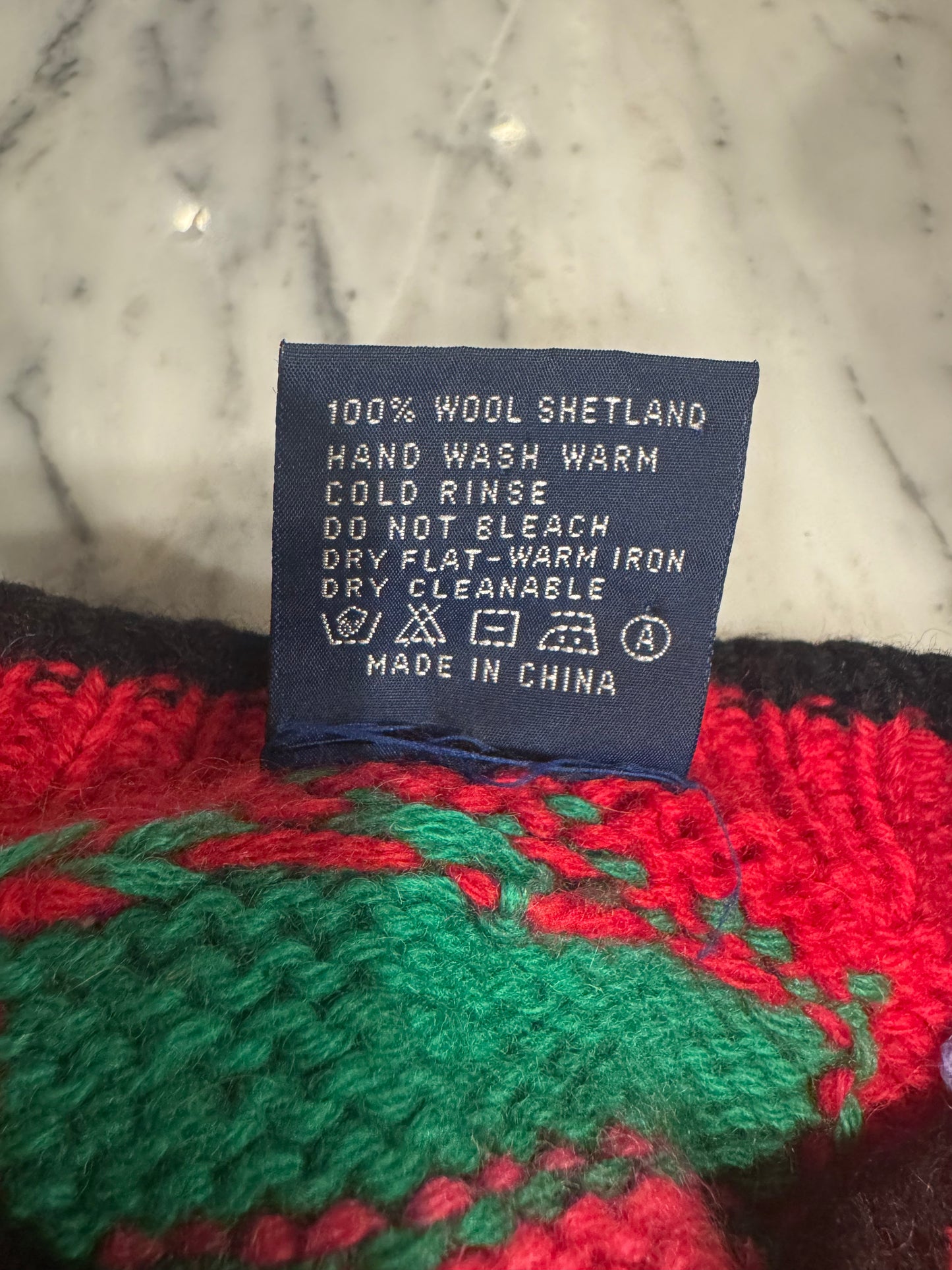 Vintage Colourful Oversized Wool Jumper