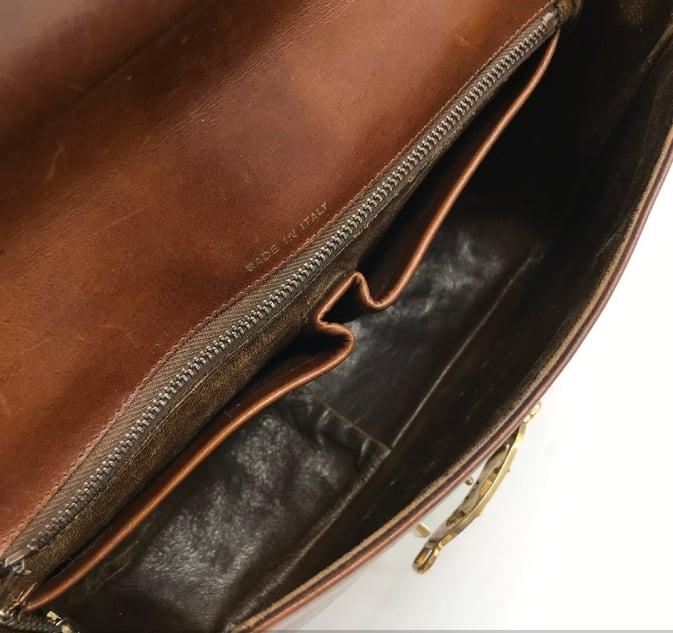 Vintage Celine Horse Carriage Bag - Brown