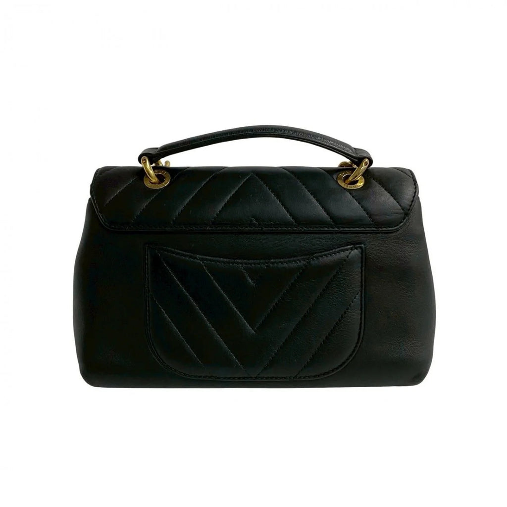 CHANEL V Stitch Shoulder Bag - Black