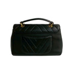 CHANEL V Stitch Shoulder Bag - Black