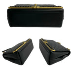 CHANEL V Stitch Shoulder Bag - Black
