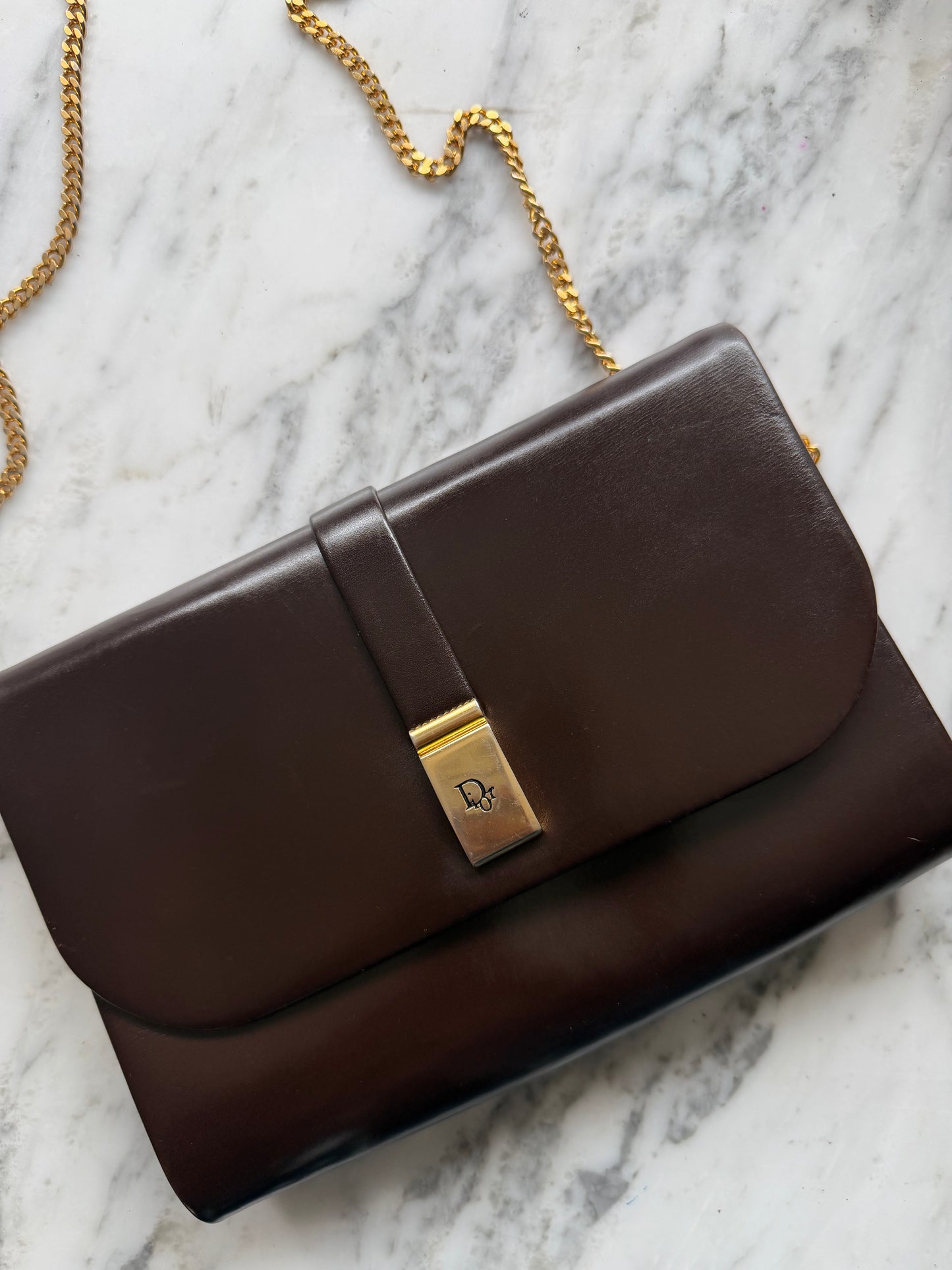 Vintage Christian Dior Bag -  Dark Brown