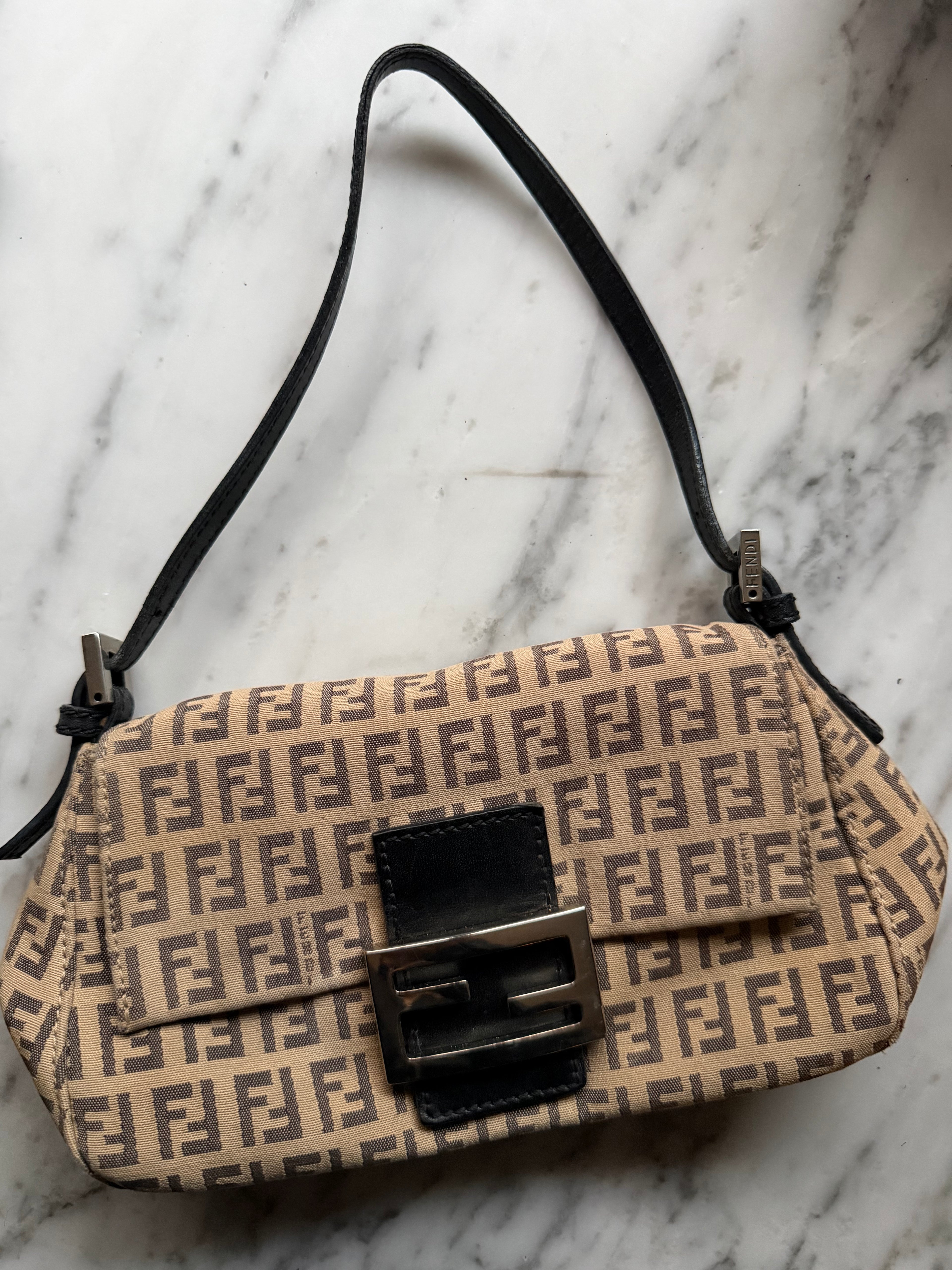 Vintage Fendi Zucchino Mamma Baguette