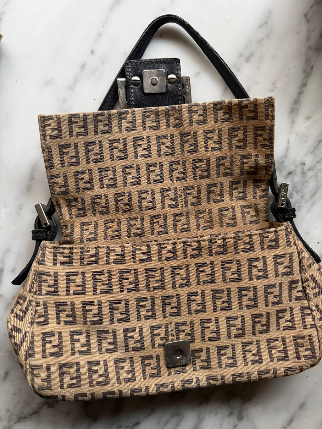 Vintage Fendi Zucchino Mamma Baguette