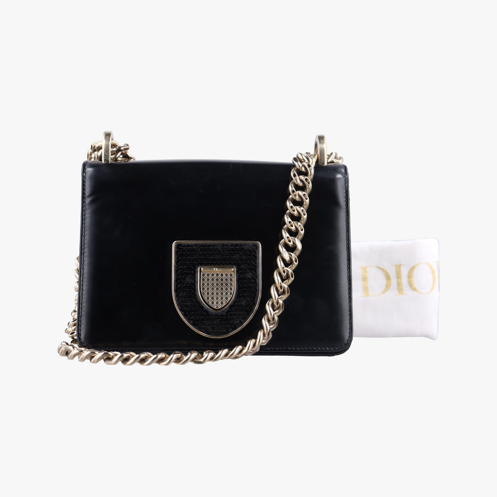 Christian Dior Diorama Leather Shoulder Bag - Black - PRE-ORDER