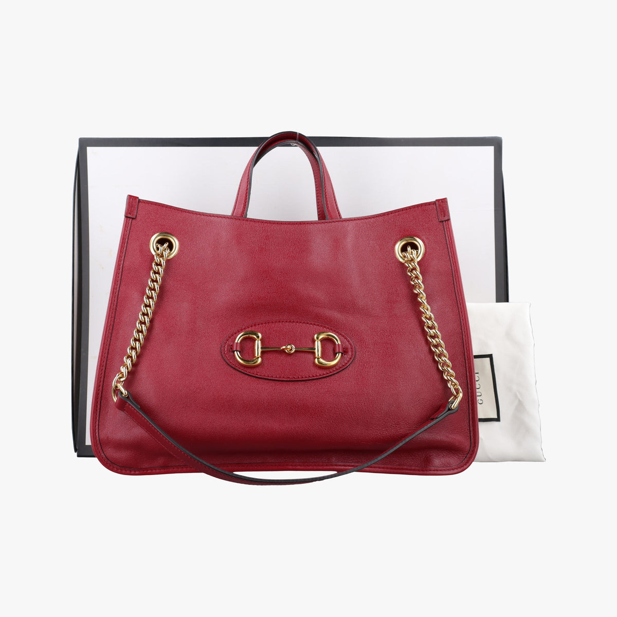 Gucci Horsebit 1955 Leather Shoulder Bag - Red - PRE-ORDER