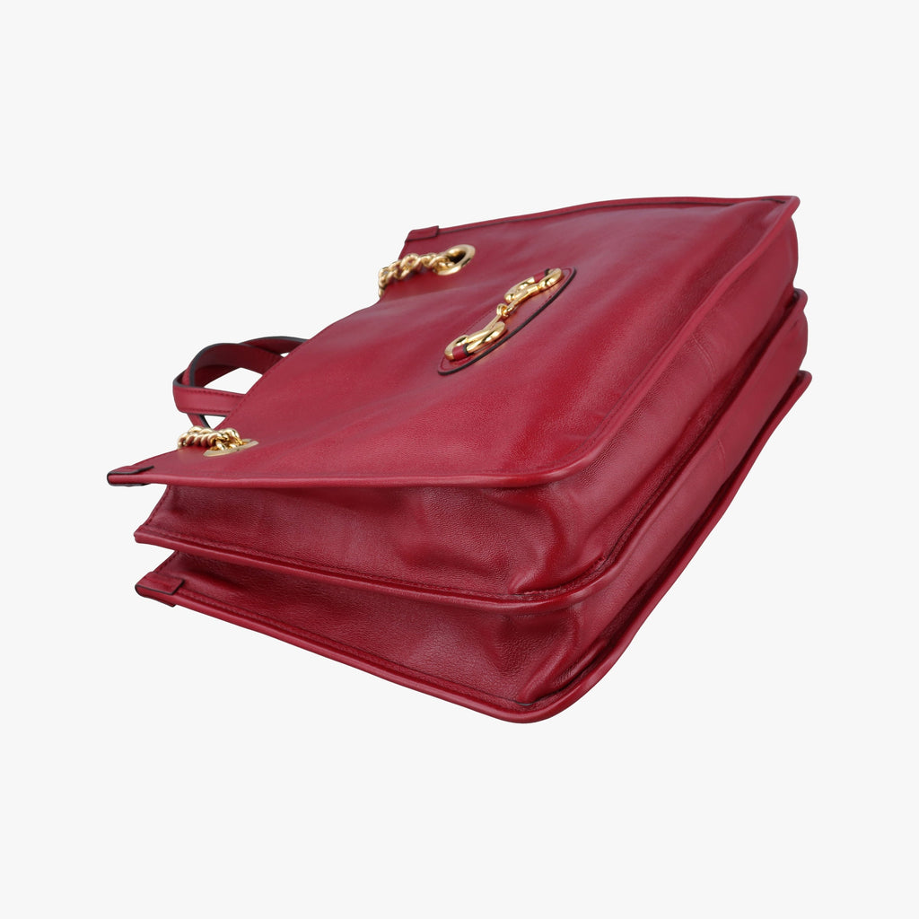 Gucci Horsebit 1955 Leather Shoulder Bag - Red - PRE-ORDER