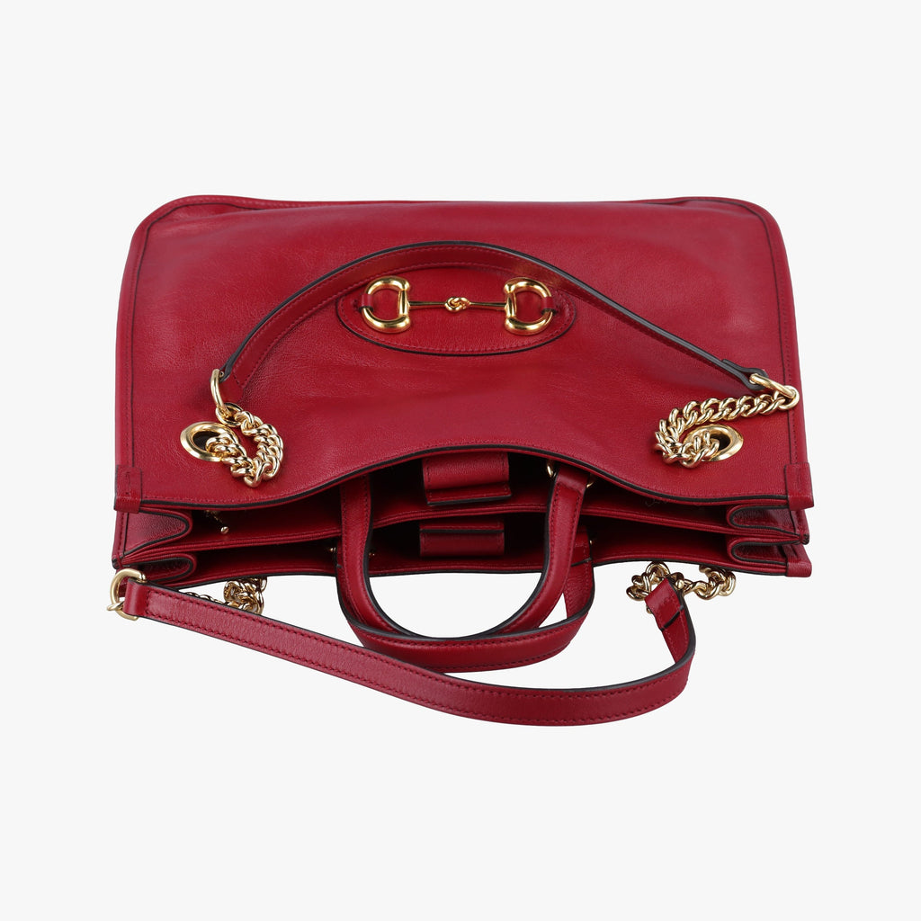 Gucci Horsebit 1955 Leather Shoulder Bag - Red - PRE-ORDER