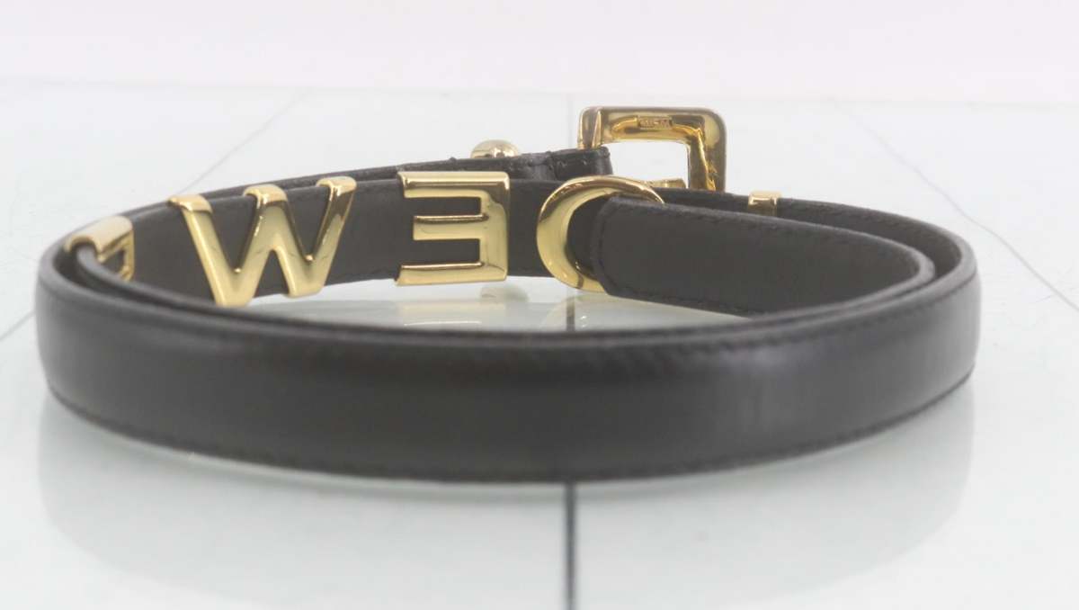 Rare Vintage Loewe Belt - Black