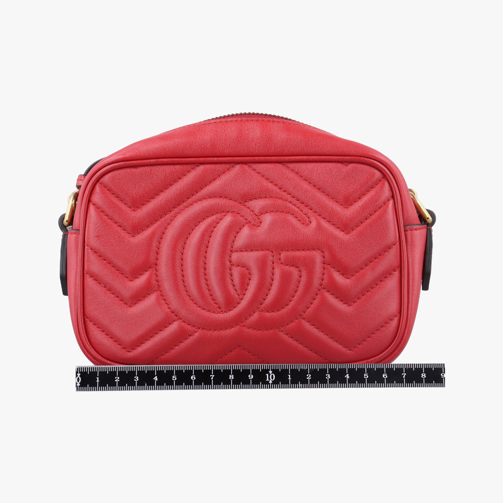 Gucci GG Marmont Mini Leather Bag - Red - PRE-ORDER