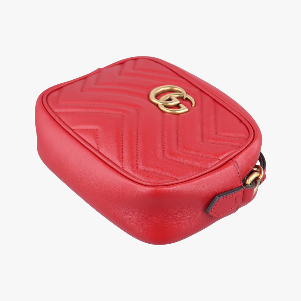 Gucci GG Marmont Mini Leather Bag - Red - PRE-ORDER