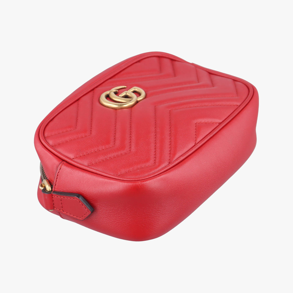 Gucci GG Marmont Mini Leather Bag - Red - PRE-ORDER