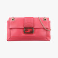 Fendi Baguette Chain Leather Bag - Red - PRE-ORDER