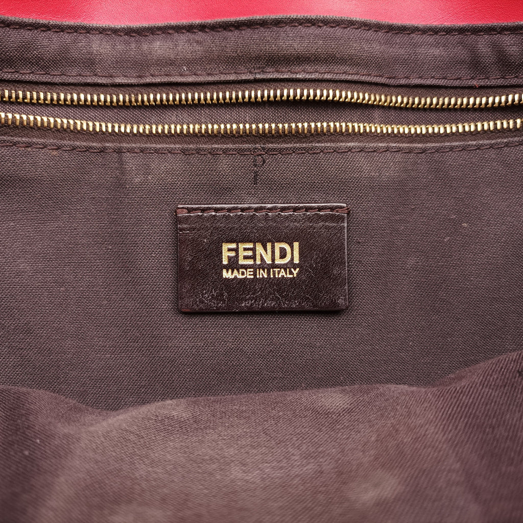 Fendi Baguette Chain Leather Bag - Red - PRE-ORDER
