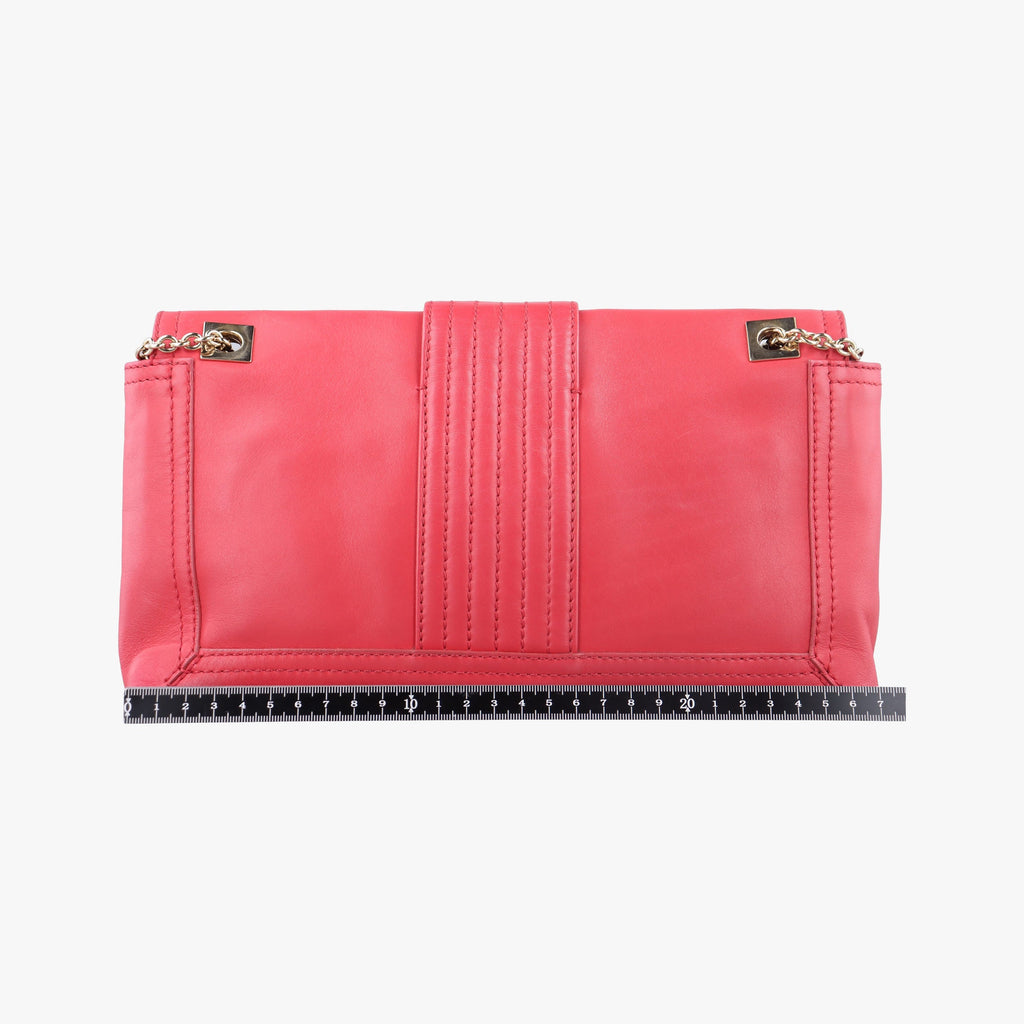 Fendi Baguette Chain Leather Bag - Red - PRE-ORDER