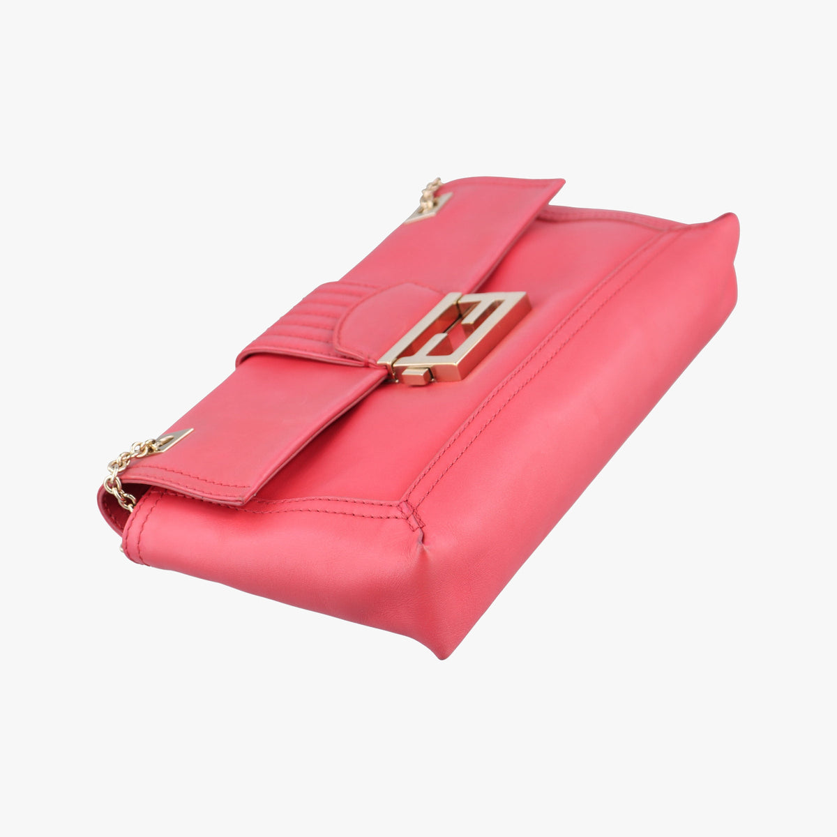 Fendi Baguette Chain Leather Bag - Red - PRE-ORDER
