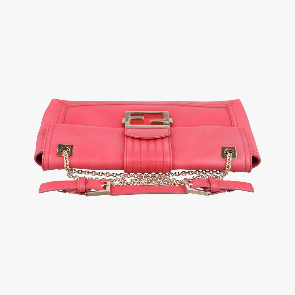 Fendi Baguette Chain Leather Bag - Red - PRE-ORDER