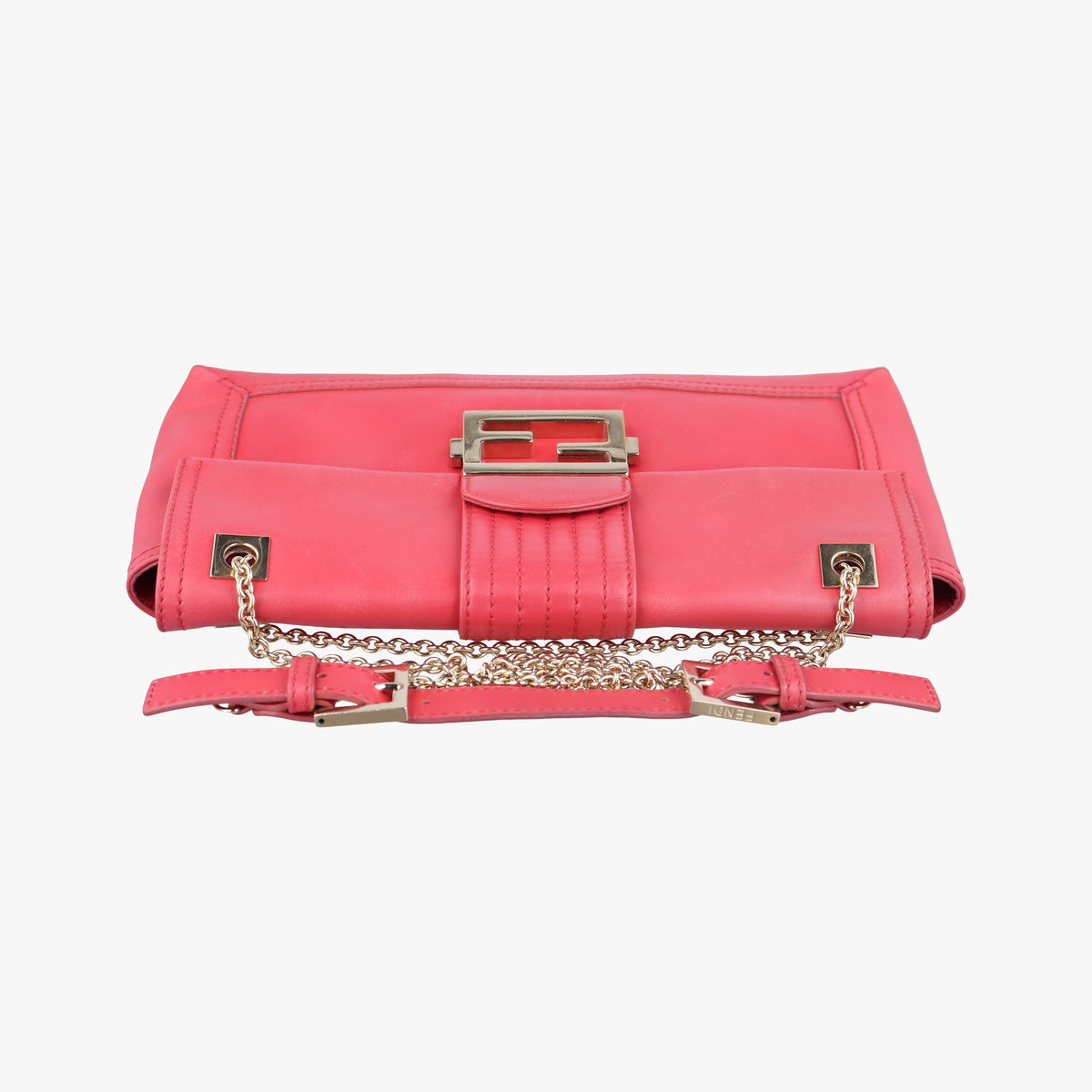 Fendi Baguette Chain Leather Bag - Red - PRE-ORDER