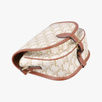 Celine Folco Triomphe Canvas Crossbody - White/Tan - PRE-ORDER