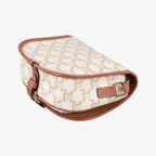 Celine Folco Triomphe Canvas Crossbody - White/Tan - PRE-ORDER