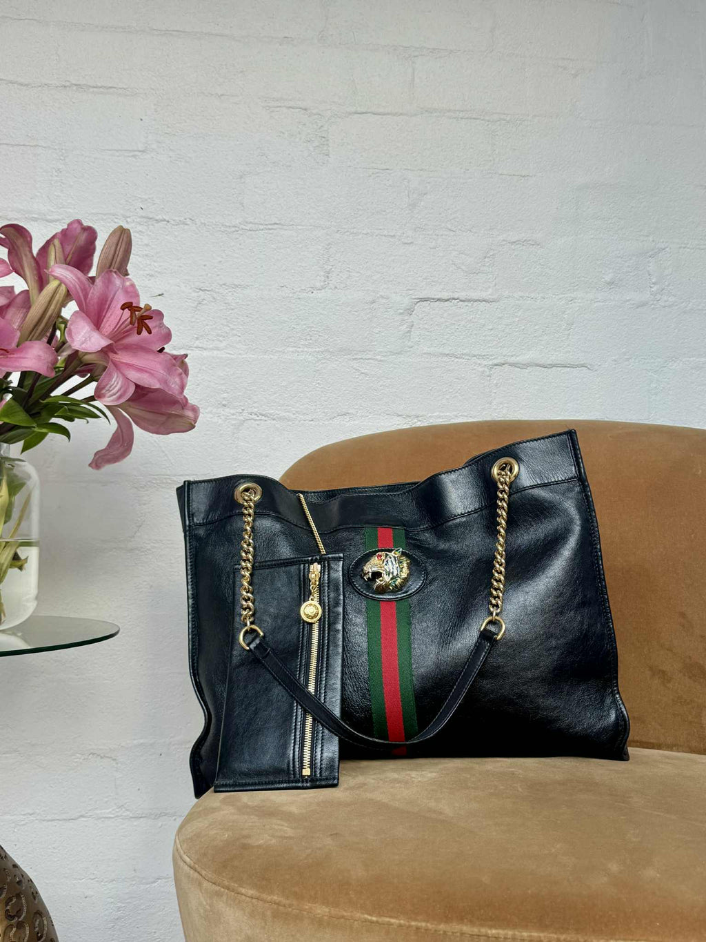 Gucci Rajah Tote with Chain Handle