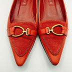 Vintage LOEWE Flats - Red/Orange