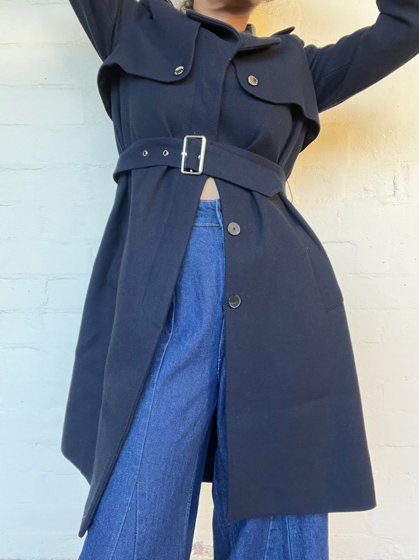 Sandro Paris Navy/Black Coat