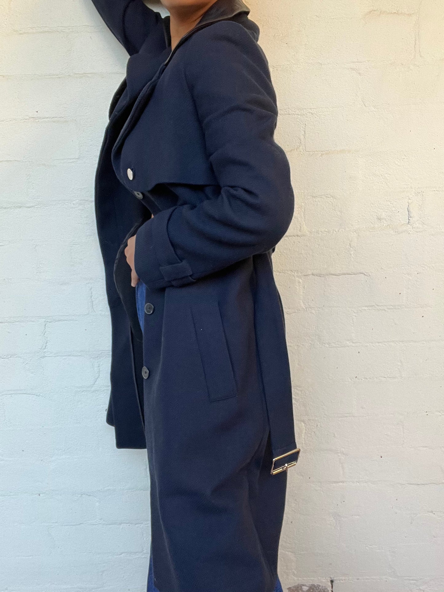 Sandro Paris Navy/Black Coat