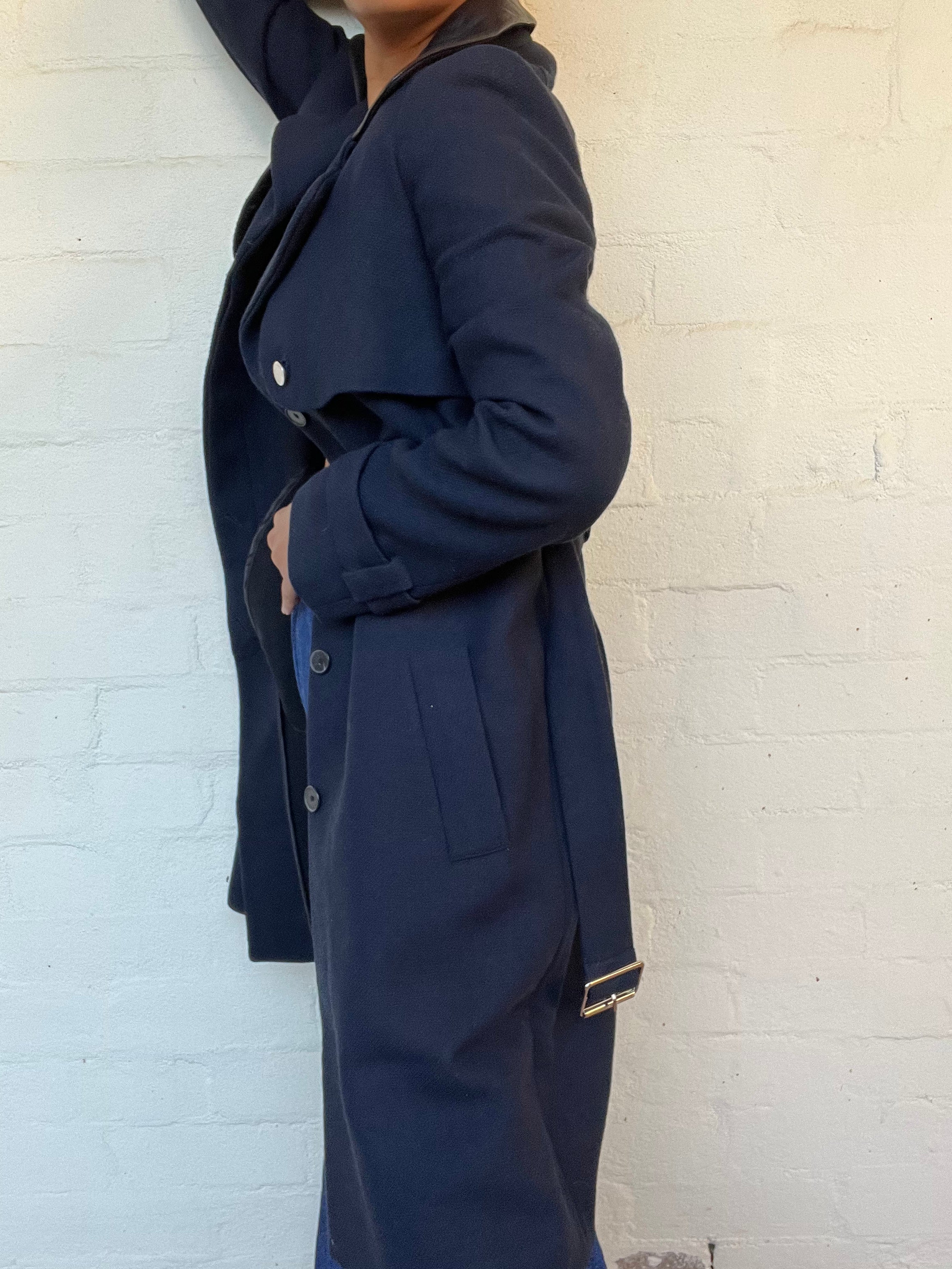 Sandro Paris Navy/Black Coat