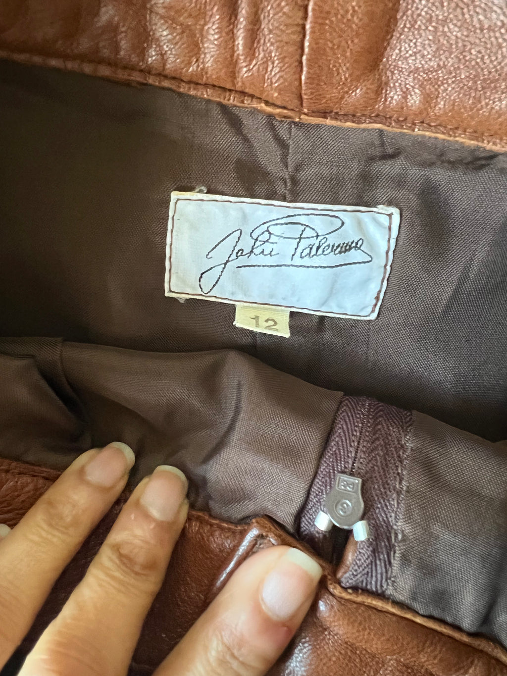 Vintage Leather Skirt