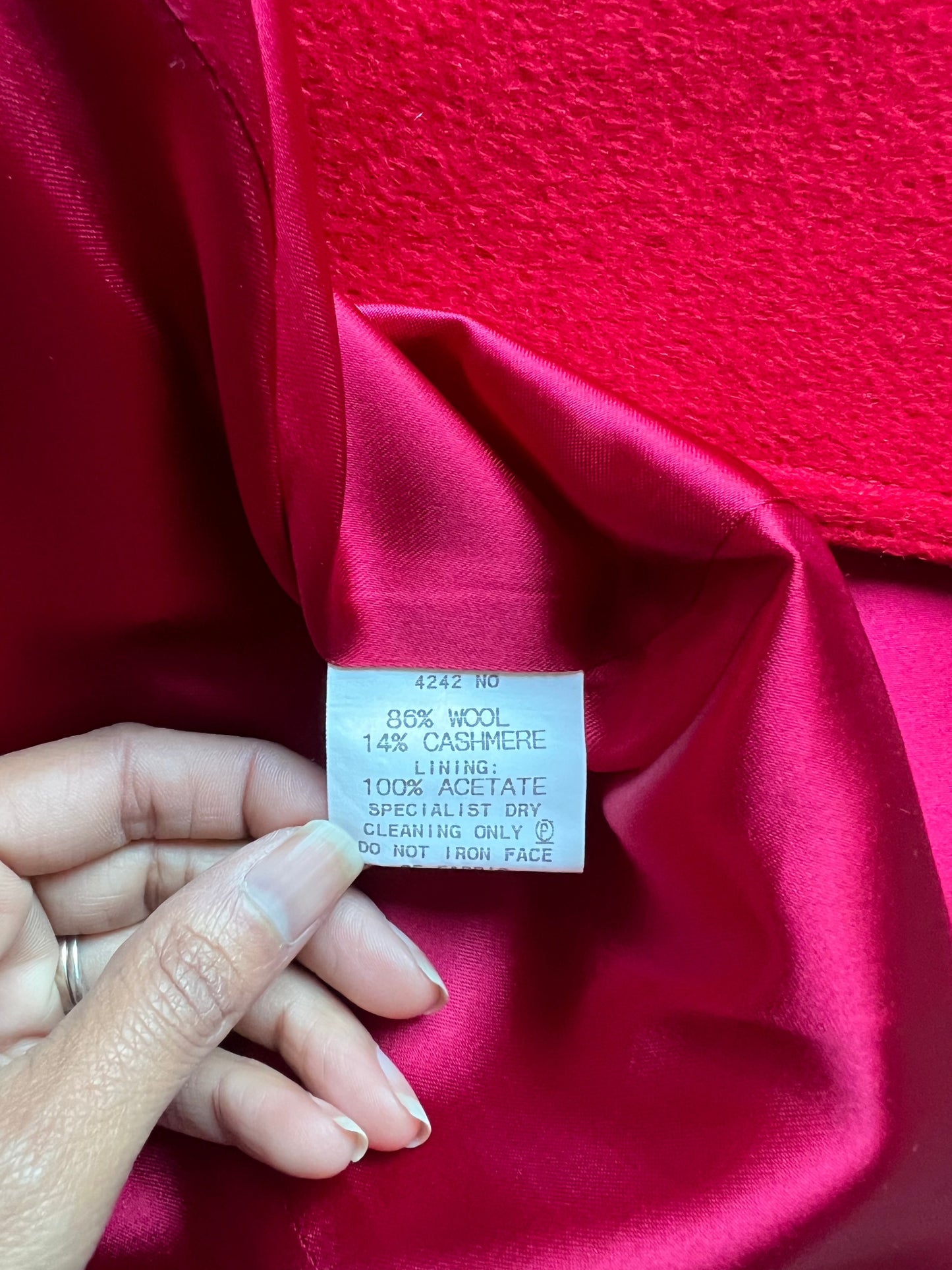 Perri Cutten Funnel Neck Wool & Cashmere Coat