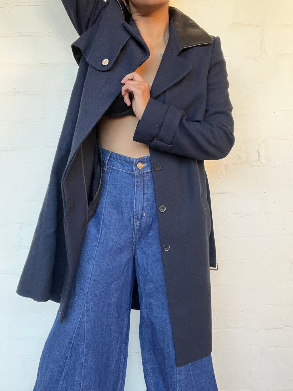 Sandro Paris Navy/Black Coat