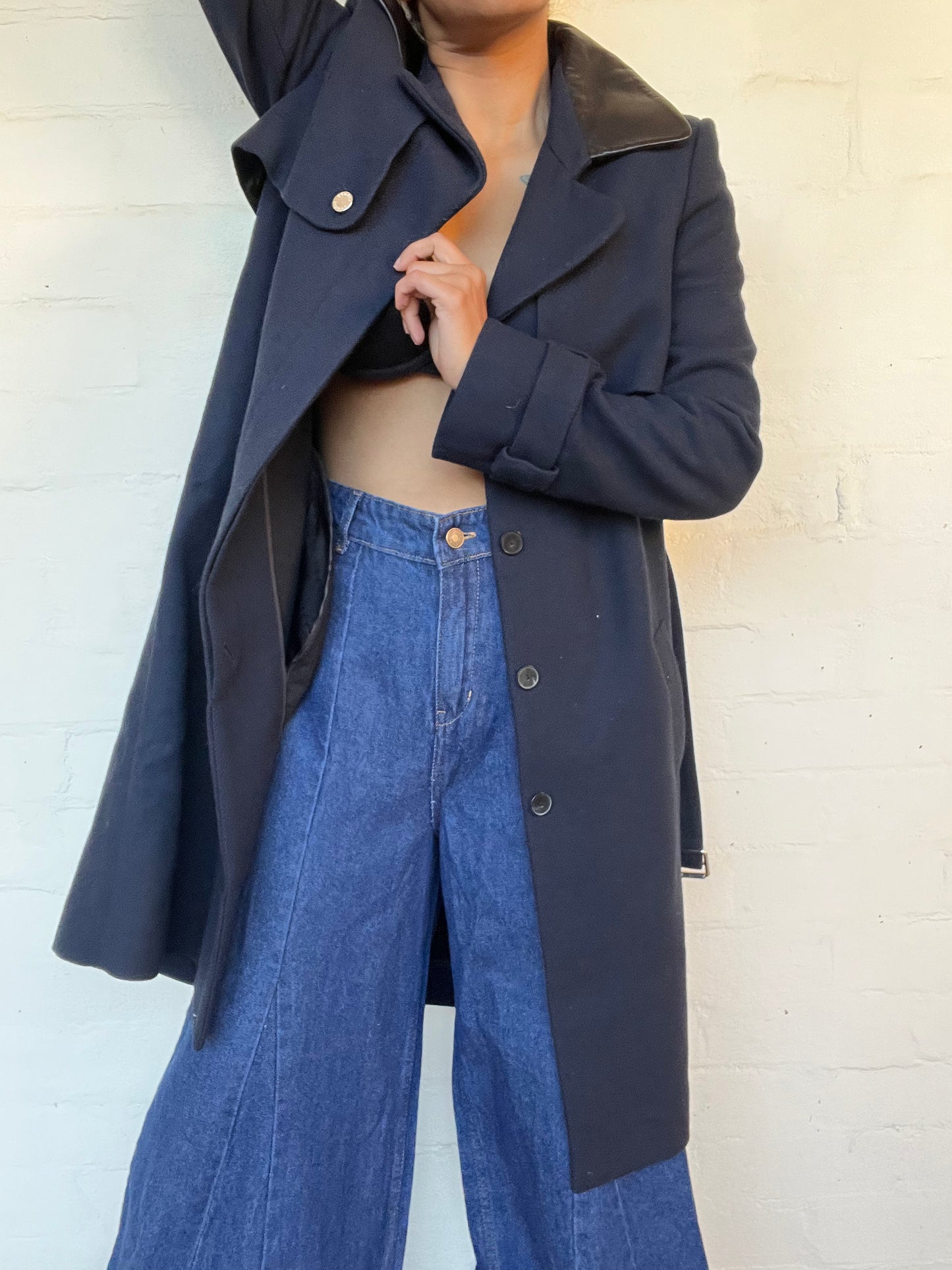 Sandro Paris Navy/Black Coat