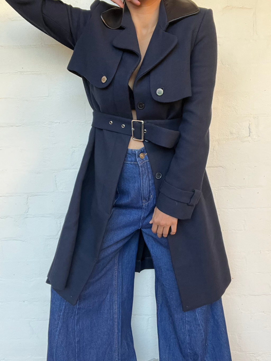 Sandro Paris Navy/Black Coat