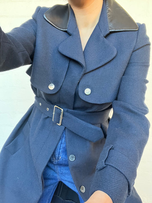 Sandro Paris Navy/Black Coat