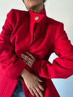 Perri Cutten Funnel Neck Wool & Cashmere Coat