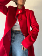 Perri Cutten Funnel Neck Wool & Cashmere Coat