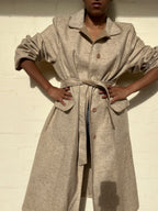 Vintage Wool Trench Coat
