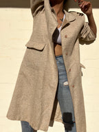 Vintage Wool Trench Coat