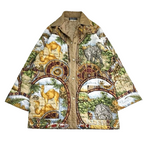 Salvatore Ferragamo Quilted Jacket Coat Animal Print